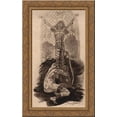 thumbnail image 1 of The Lover of Christ 24x16 Gold Ornate Wood Framed Canvas Art by Felicien Rops, 1 of 2