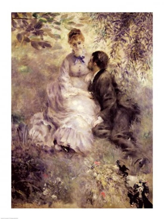 The Lovers Canvas Art - Pierre-Auguste Renoir (18 x 24)