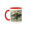 thumbnail image 1 of 3dRose, The Lovers World by Eleanor Fortescue-Brickdale, 11oz Two-Tone Red Mug, 1 of 3