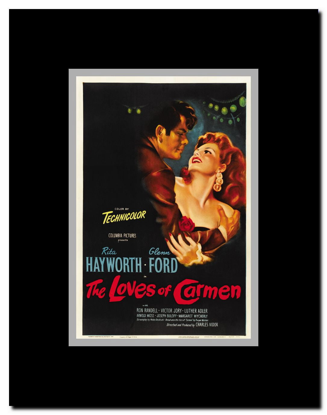The Loves of Carmen Framed Movie Poster