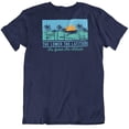 thumbnail image 1 of The Lower The Latitude The Better The Attitude. Beach T-Shirt for Men and Women Navy, 1 of 8