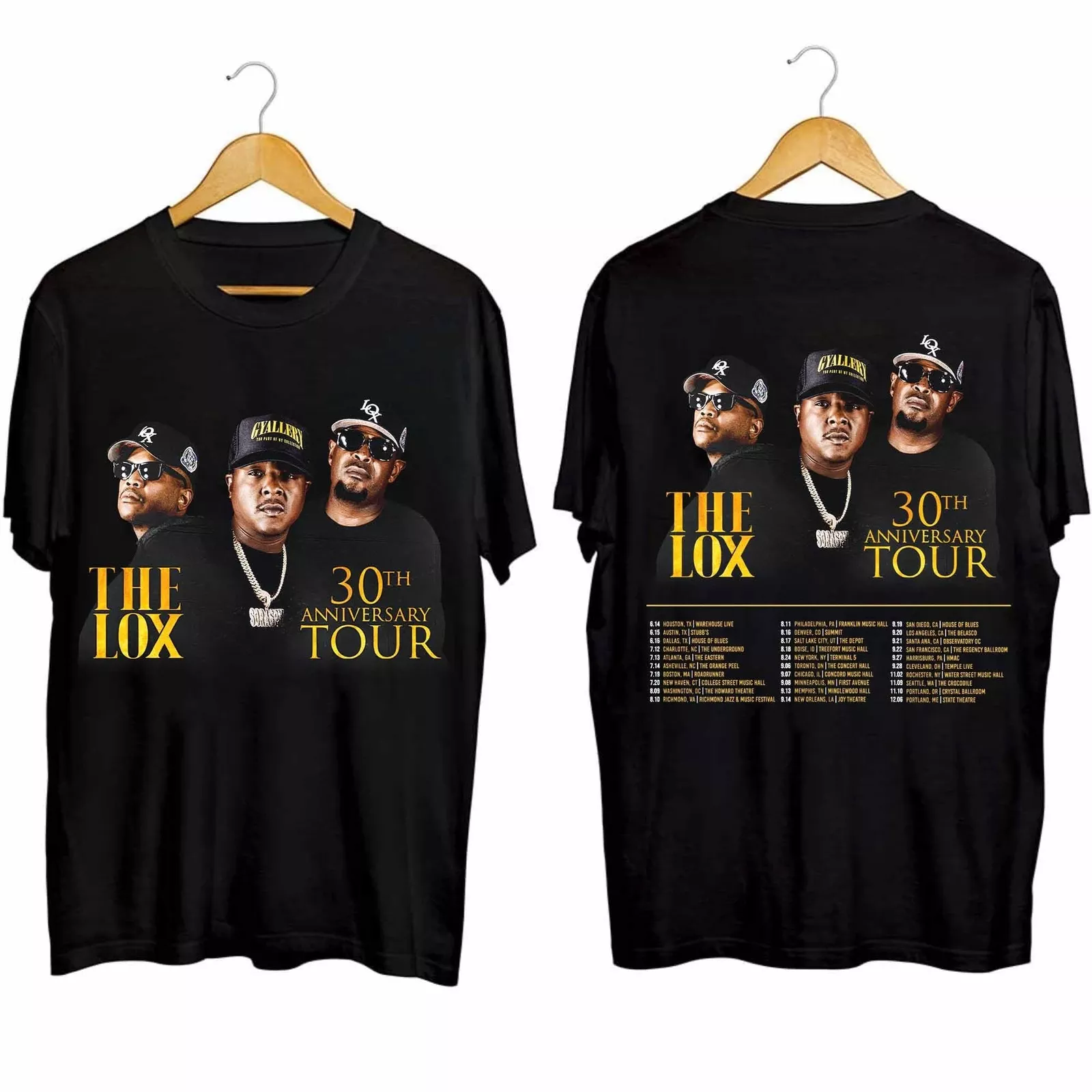 The Lox 30th Anniversary Tour 2024 Shirt The Lox Band Fan Shirt , Hot
