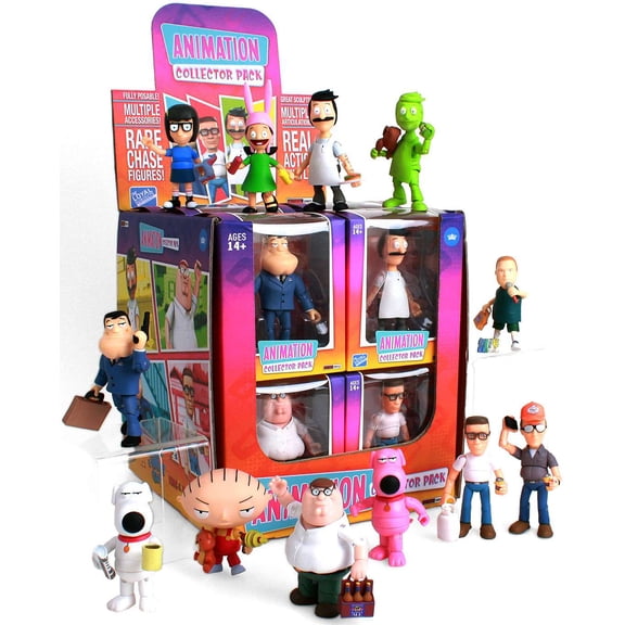 The Loyal Subjects Fox Animation Action Figure Set, Ages 14+, 3.25", Vinyl, 12-Pack