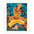 thumbnail image 1 of The Luau - Hawaiian Feast (Lūʻau) - Vintage Ocean Liner Travel Poster by Frank Macintosh c.1930s - Bamboo Fine Art 290gsm Paper (Unframed) 17x22in, 1 of 4