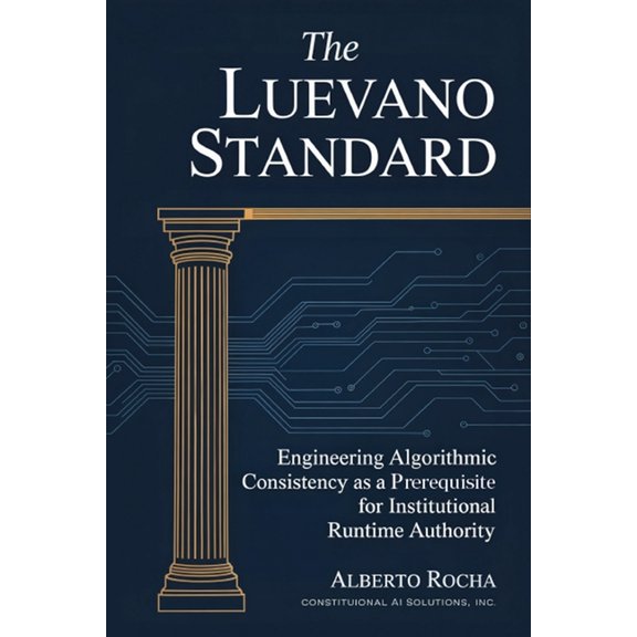 The Luevano Standard: Engineering Algorithmic Consistency as a Prerequisite for Institutional Runtime Authority, (Paperback)