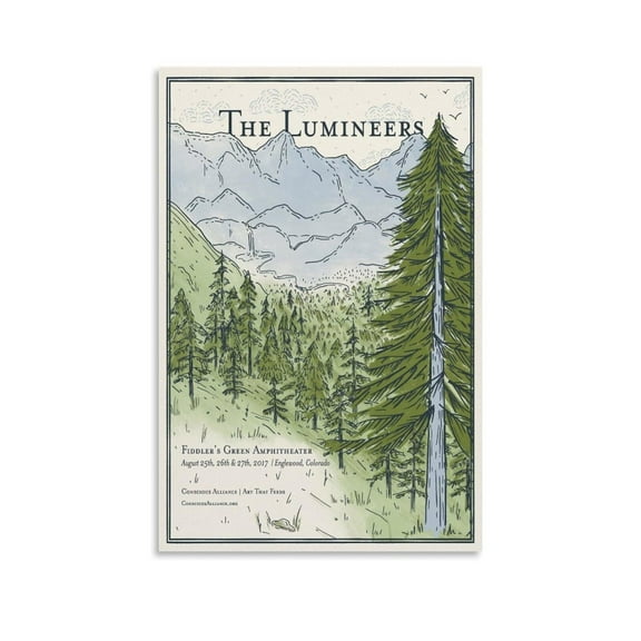 The Lumineers Vintage Travel Band Poster Poster Wall Art Decor Canvas Wall Posters For Room Aesthetic