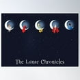 thumbnail image 1 of The Lunar Chronicles Poster Wall Art, Modern Wall Decor For Living Room Bedroom, 8x12 UNFRAMED, 1 of 3