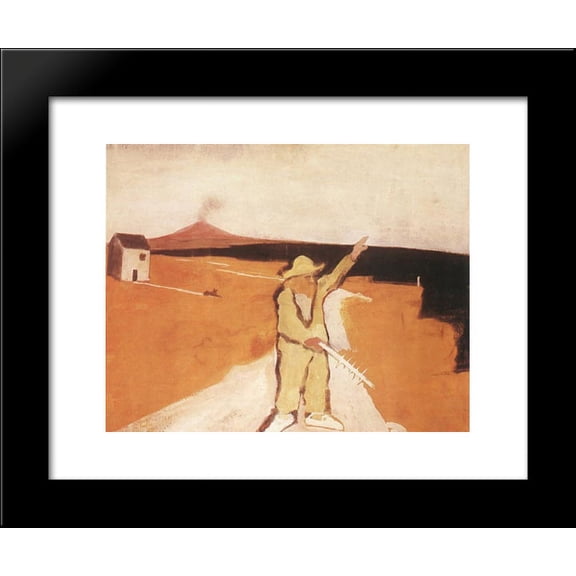 The Lunatic at Syracuse 20x24 Framed Art Print by Istvan Farkas