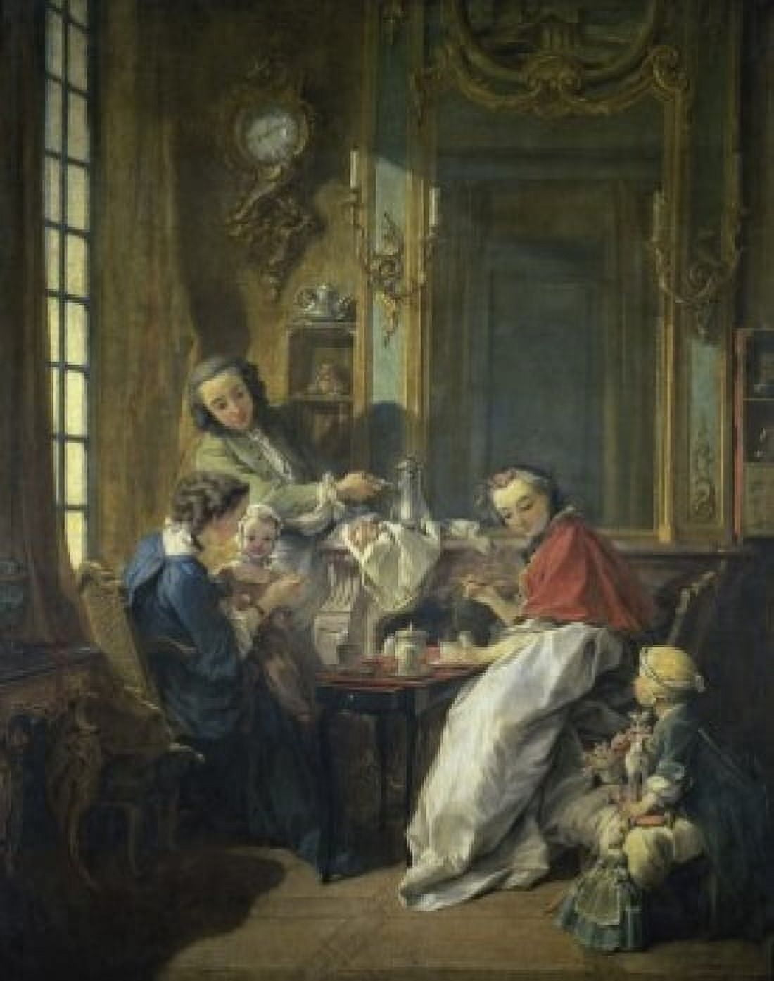 The Lunch 1739 Francois Boucher (1703-1770French) Musee du Louvre Paris Canvas Art - Francois Boucher (18 x 24)