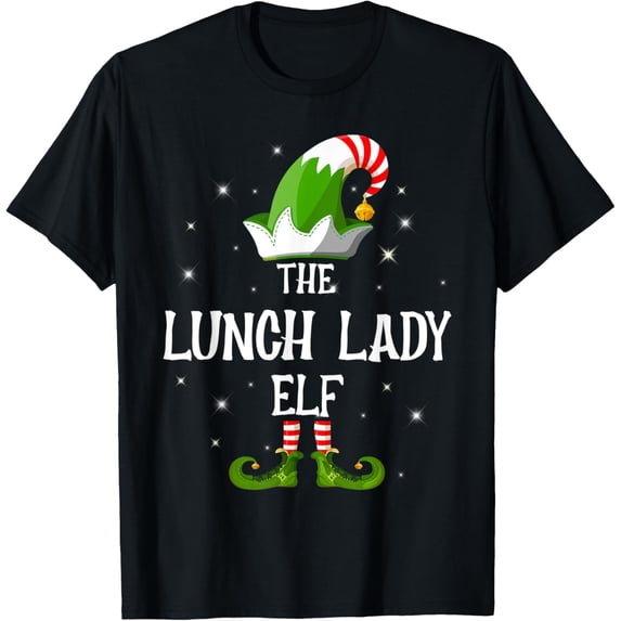 The Lunch Lady Elf Family Matching Group Christmas T-Shirt