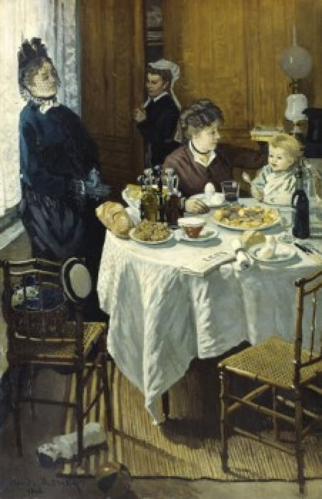 The Luncheon 1868 Claude Monet (1840-1926French) Oil on canvas Stadel Art Institute Frankfurt am Main Canvas Art - Claude Monet (18 x 24)