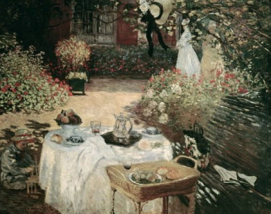 The Luncheon 1872-76 Claude Monet (1840-1926 French) Jeu de Paume Louvre Paris France Canvas Art - Claude Monet (18 x 24)