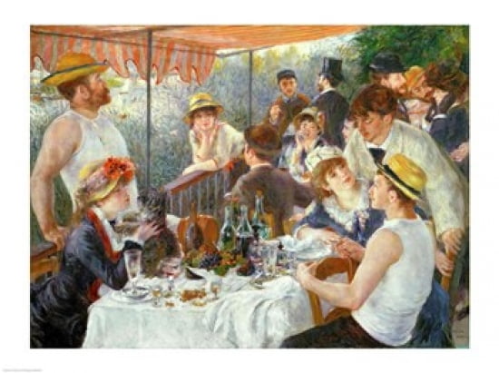 The Luncheon of the Boating Party 1881 Canvas Art - Pierre-Auguste Renoir (24 x 18)