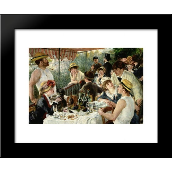 The Luncheon of the Boating Party 20x24 Framed Art Print by Renoir, Pierre Au...
