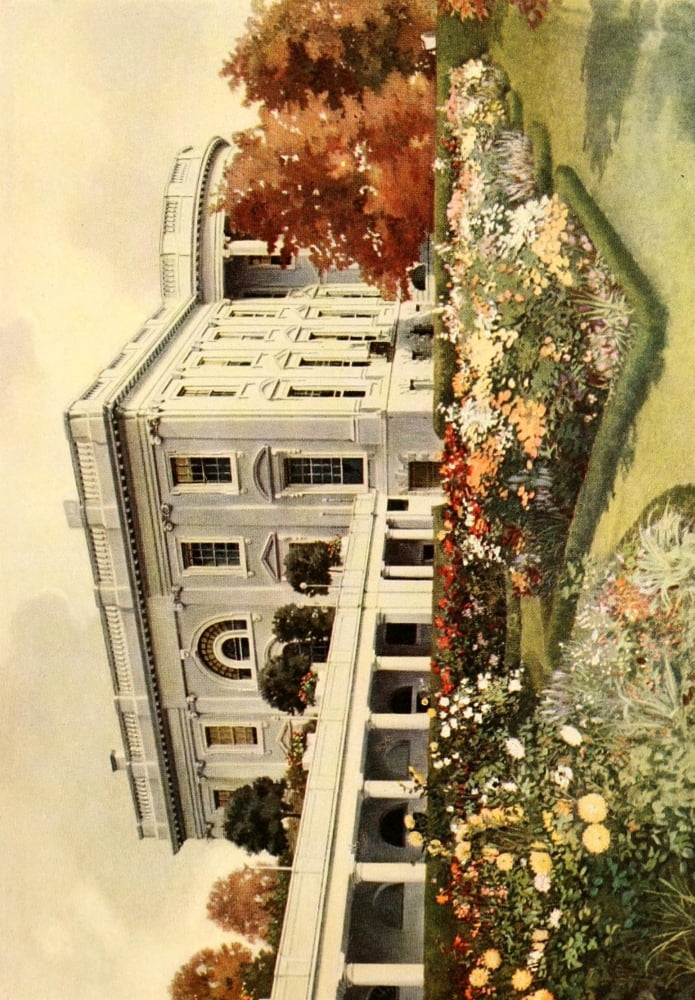The Lure of Washington 1920 North Front of the White House Canvas Art - Unknown (18 x 24)