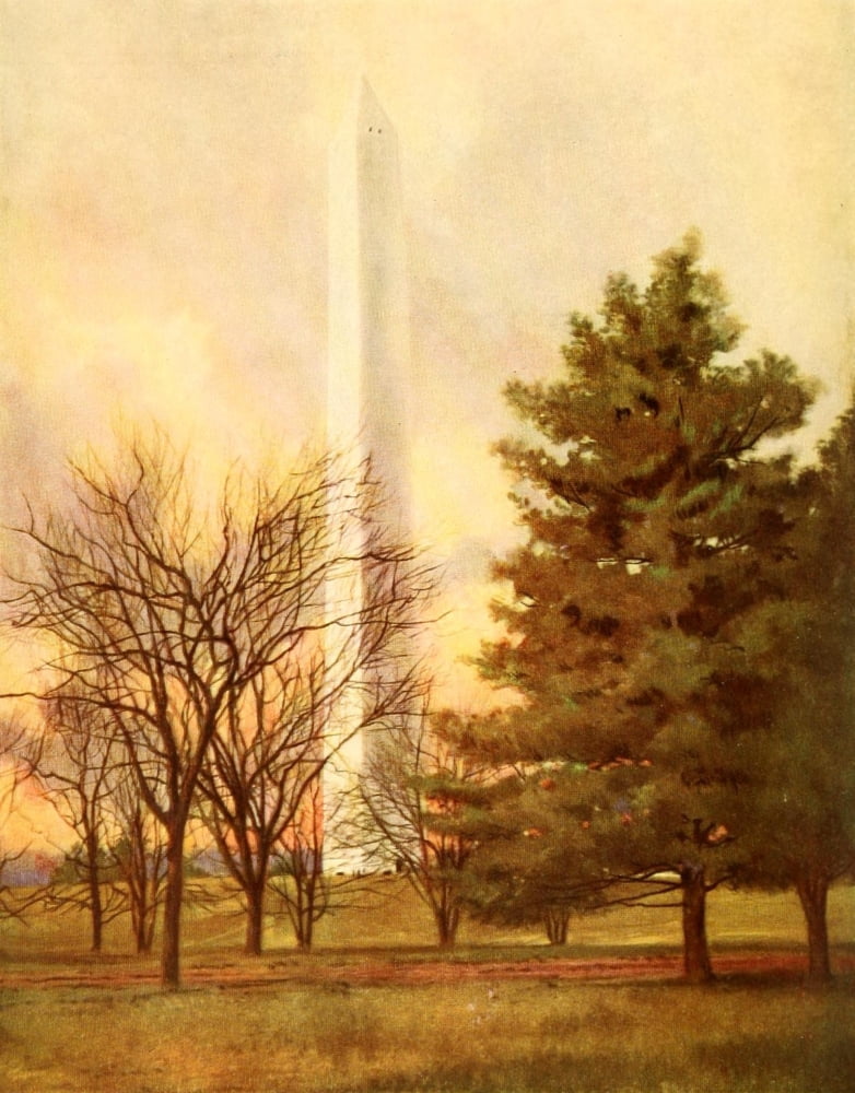 The Lure of Washington 1920 The Monument Canvas Art - Unknown (18 x 24)