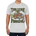 thumbnail image 1 of The Lures of Fishing Mens Soft T Shirt Heather White X-LG, 1 of 1