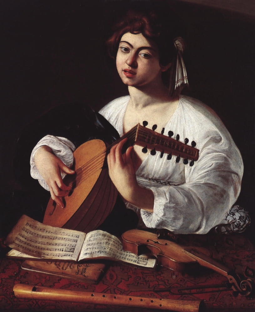 The Lute Player 1596 Canvas Art - Michelangelo Caravaggio (18 x 24)