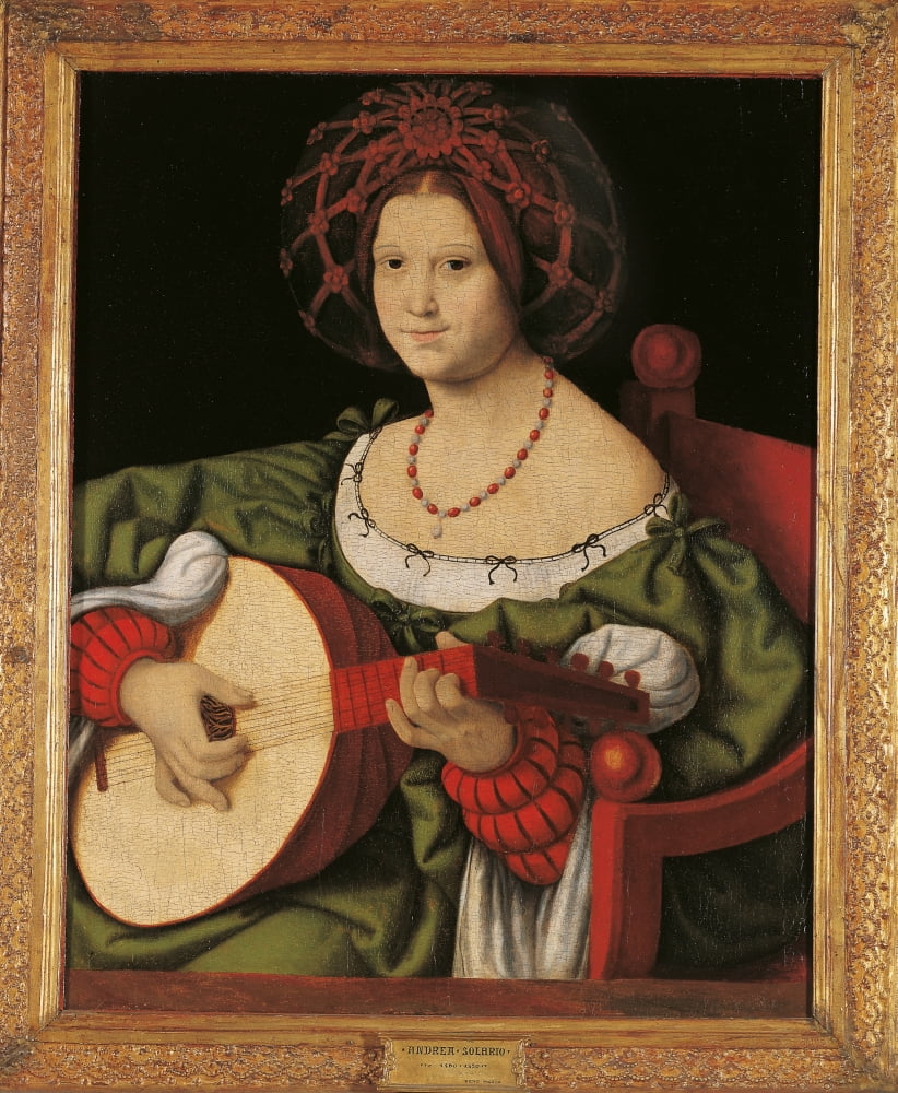The Lute Player Canvas Art - (24 x 36)