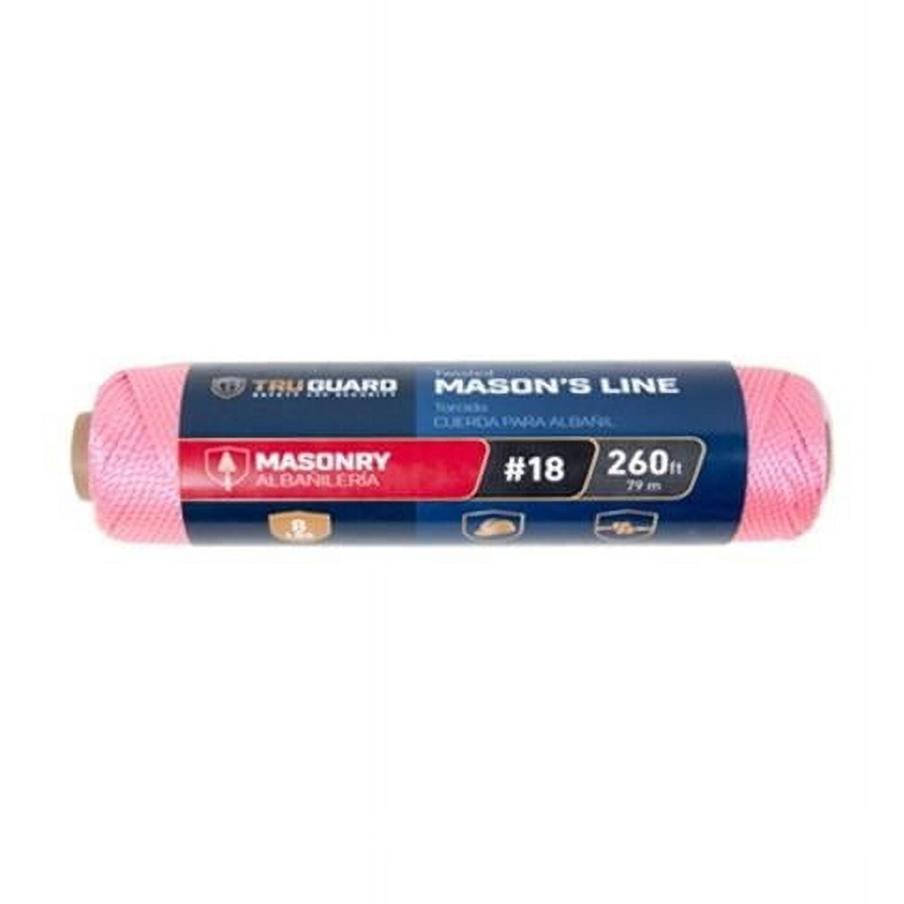 Masson String Line Rope The MIBRO Group Twisted Nylon Mason Line Twine Rope - Pink - Walmart.com
