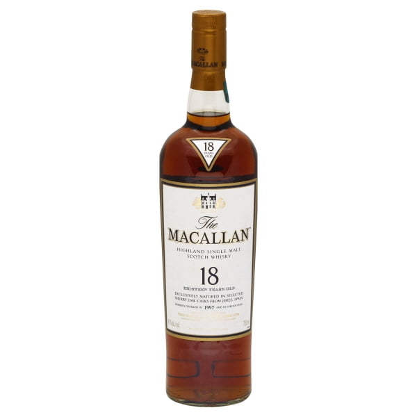 The Macallan Sherry Oak Cask Single Malt Scotch Aged 18 YR, 750 ml