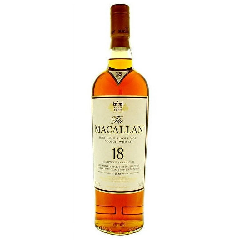 The Macallan Sherry Oak Cask Single Malt Scotch Aged 18 YR The Macallan Sherry Oak Cask Single Malt Scotch Aged 18 YR