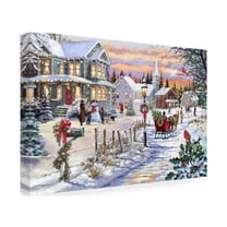The Macneil Studio 'Bringing Home The Tree' Canvas Art