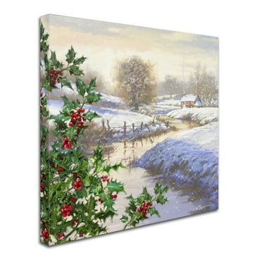 The Macneil Studio 'Christmas Stream' Canvas Art
