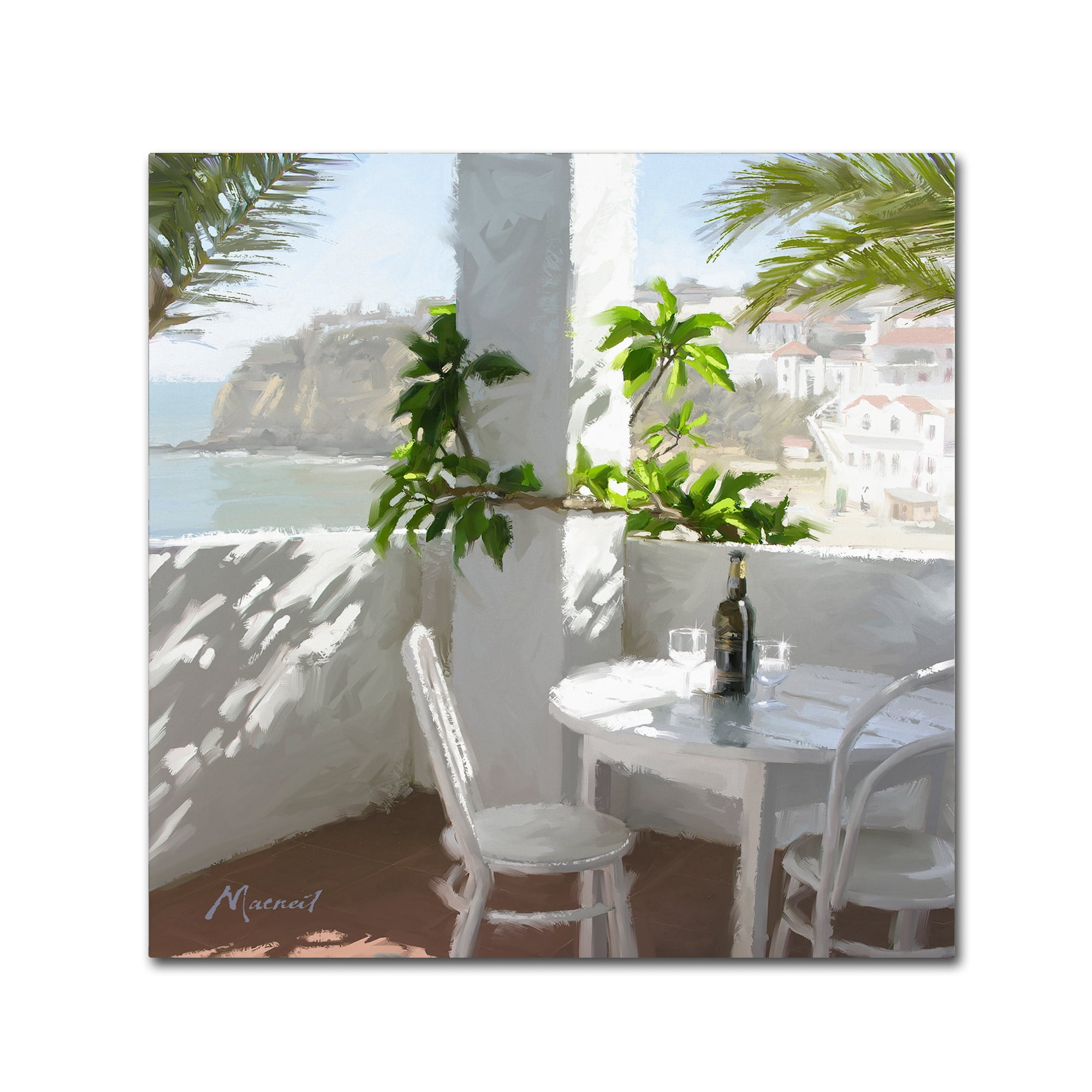 Mediterranean Café Still Life 24" x 24" Canvas Art