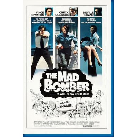 The Mad Bomber Movie Poster Art Poster 24x36 Unframed, Age: Adults, Rectangle Best Posters