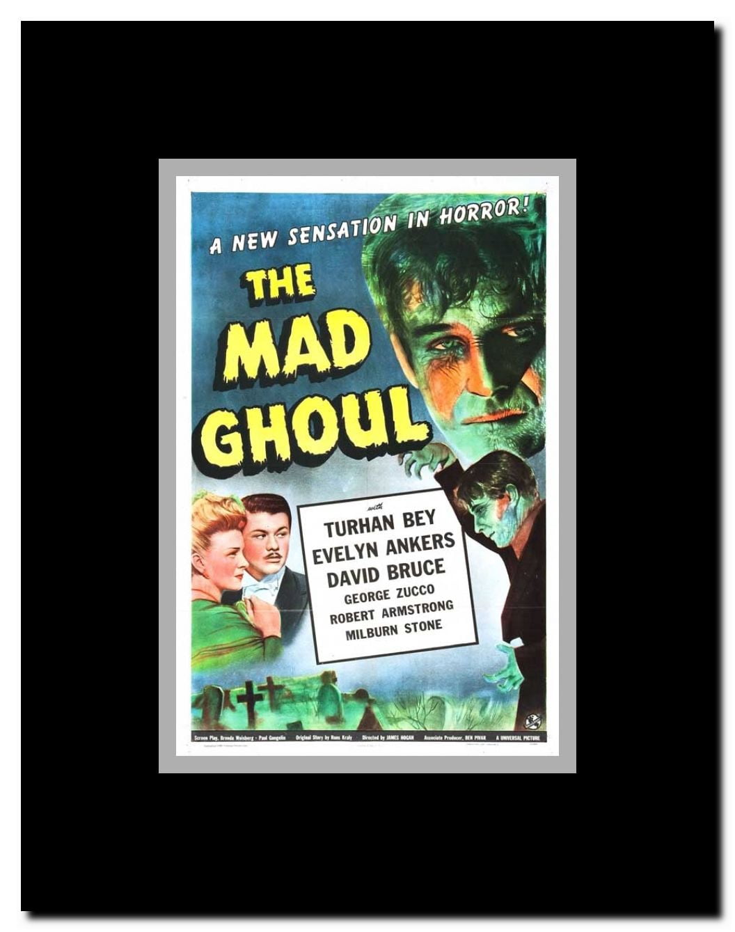The Mad Ghoul Framed Movie Poster