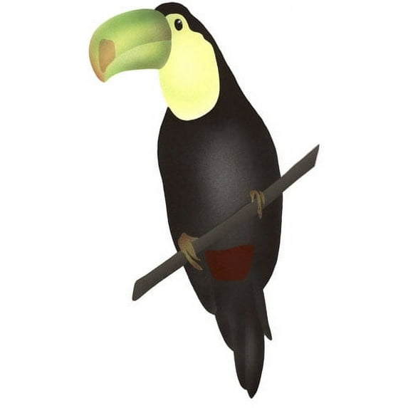 The Mad Stencilist Tehan Toucan Wall Stencil; TMS313