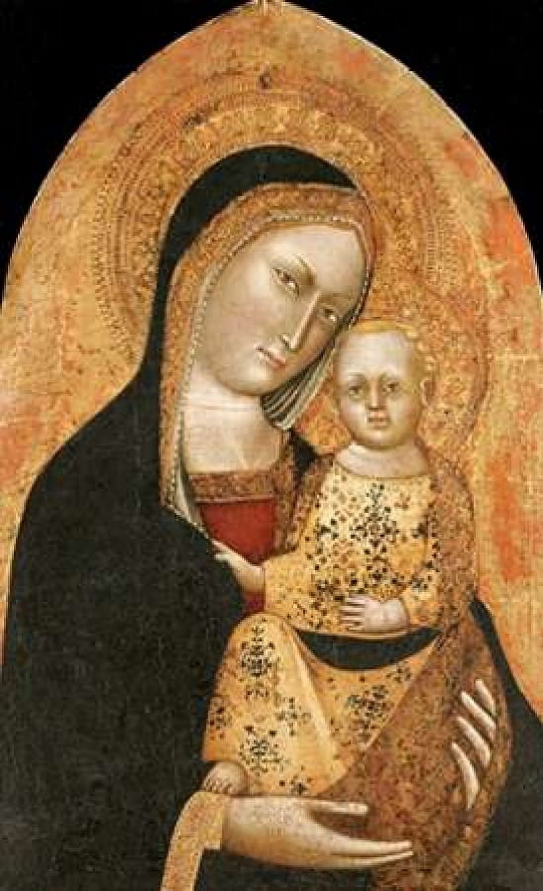 The Madonna and Child Canvas Art - Giovanni Di Nicola Da Pisa (24 x 36)