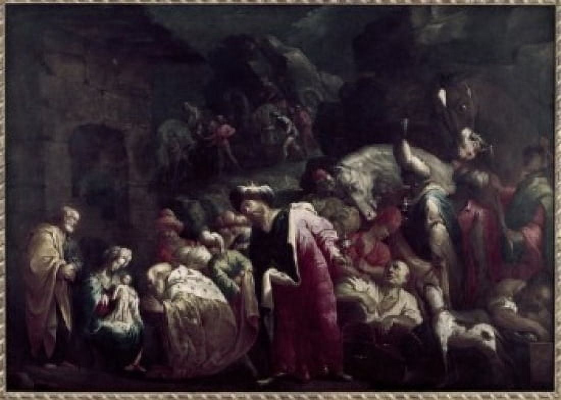 The Magi Adoring the Christ Child Claude Vignon (1593-1670 French) Canvas Art - (24 x 36)