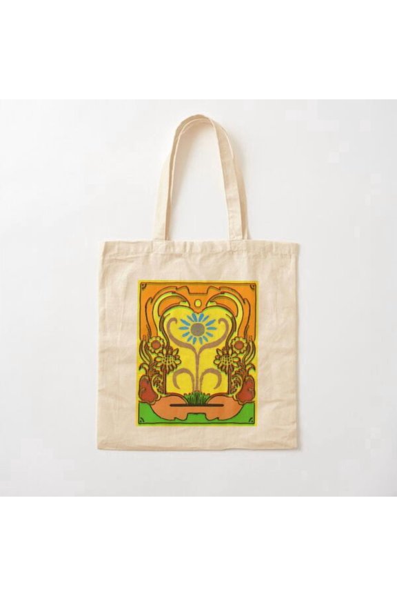 The Magic Garden. Canvas Tote Bags, Reusable Shopping Bag