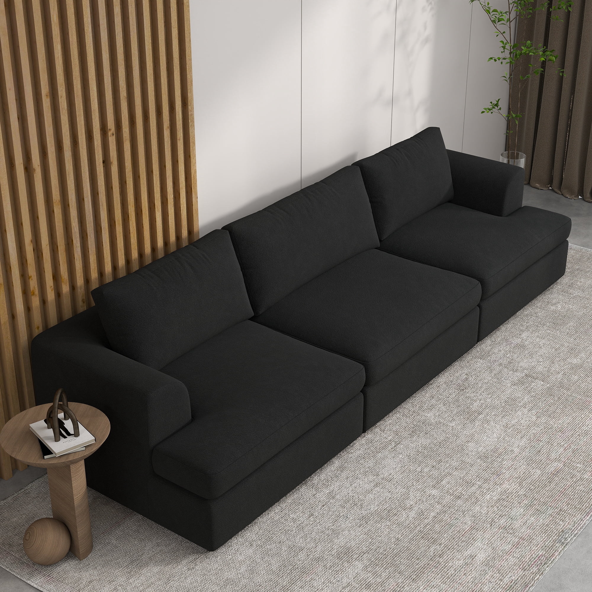 The Magic Home 118" Modern Oversized Sectional Couch, Deep Seating ...