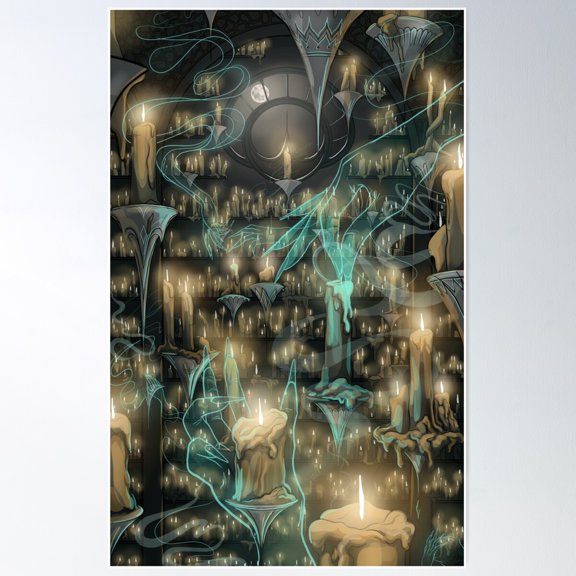 The Magic Of Candles Poster Wall Art, Modern Wall Decor For Living Room Bedroom, 8x12 UNFRAMED
