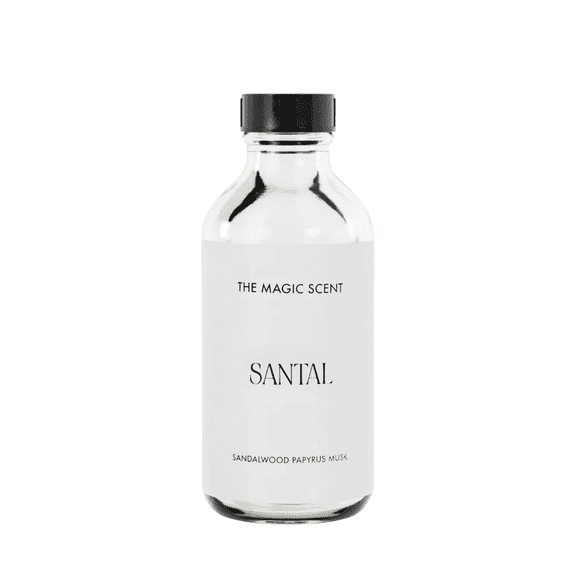 The Magic Scent Santal Diffuser Oil – Luxury Sandalwood Fragrance Oil for Cold Air & Ultrasonic Diffusers, Warm Woody Aromatherapy Scent, 120ml