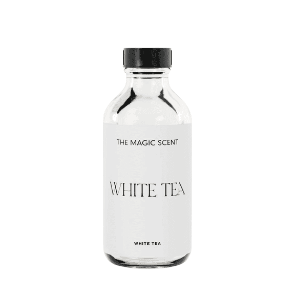 The Magic Scent White Tea Diffuser Oil – Luxury Spa Fragrance Oil for Cold Air, HVAC & Ultrasonic Diffusers, Fresh Tea, Vanilla & Musk Scent, 120ml