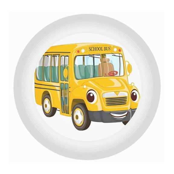 The Magic School Bus Patterned Frisby Slip Resistant And Stable Throw With A Hidden Love For Parent-Child Fun