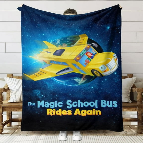 The Magic School Bus Rides Again Throw Blanket Gifts for Fans Lover Girls Boys Women Present Hoodie Him Bed 50"x60"