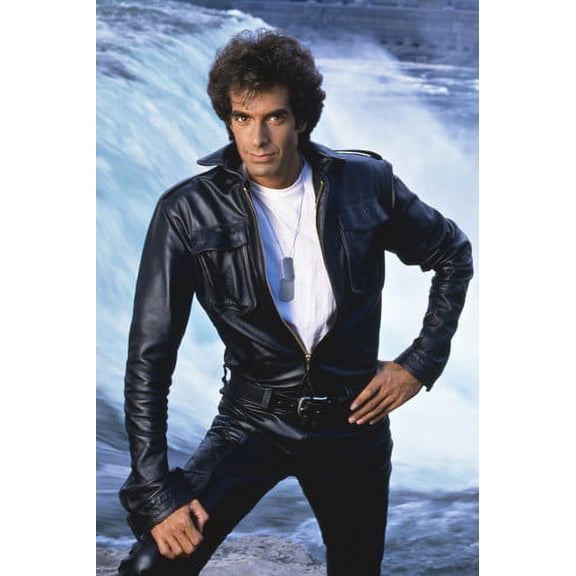 The Magic of David Copperfield in black leather jacket 24x36 Poster