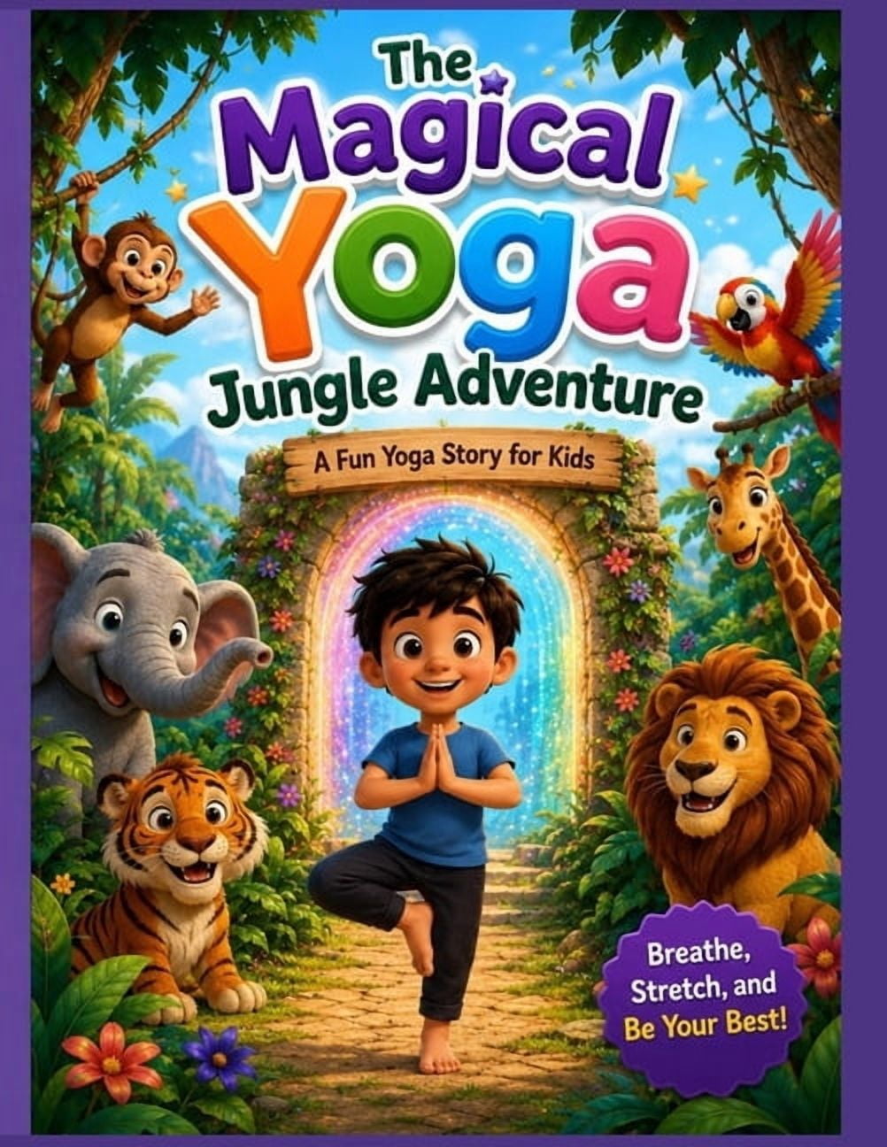 The Magical Yoga Jungle Adventure: A Fun Yoga Story for Kids About Kindness, Courage, Mindfulness & Friendship, (Paperback)