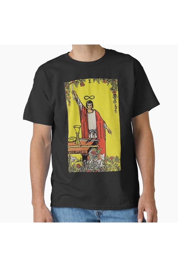 The Magician Tarot Major Arcana Divination H34299 Unisex T-Shirt, Up to 5XL Available