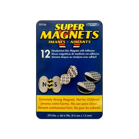 The Magnet Source Neodymium Magnet ADisc 3/8" 12pc