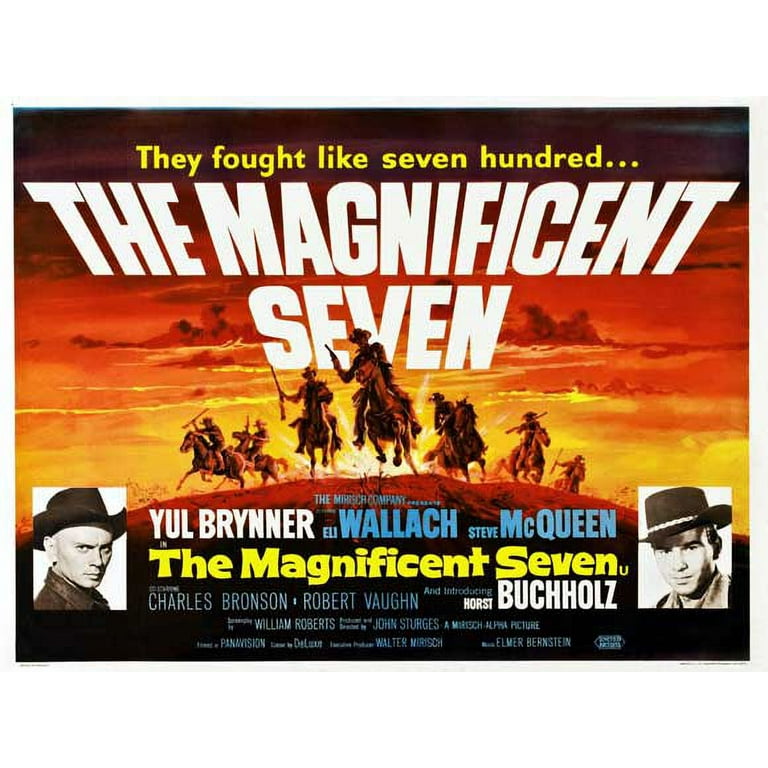 The Magnificent Seven (1960) 30x40 Movie Poster (UK The Magnificent Seven (1960) 30x40 Movie Poster (UK