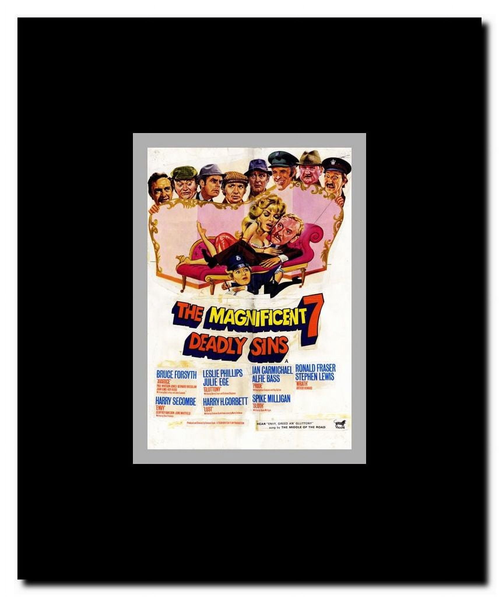 The Magnificent Seven Deadly Sins Framed Movie Poster