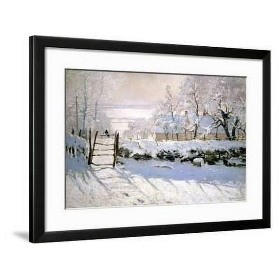 The Magpie, 1869, Scenic Seasons Framed Art Print Wall Art by Claude Monet Sold by Art.Com