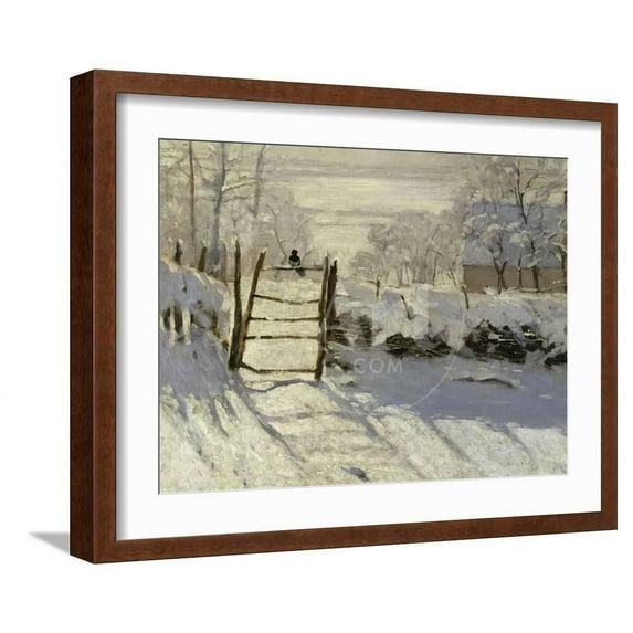 The Magpie, c.1869, Scenic Seasons Framed Art Print Wall Art by Claude Monet Sold by Art.Com