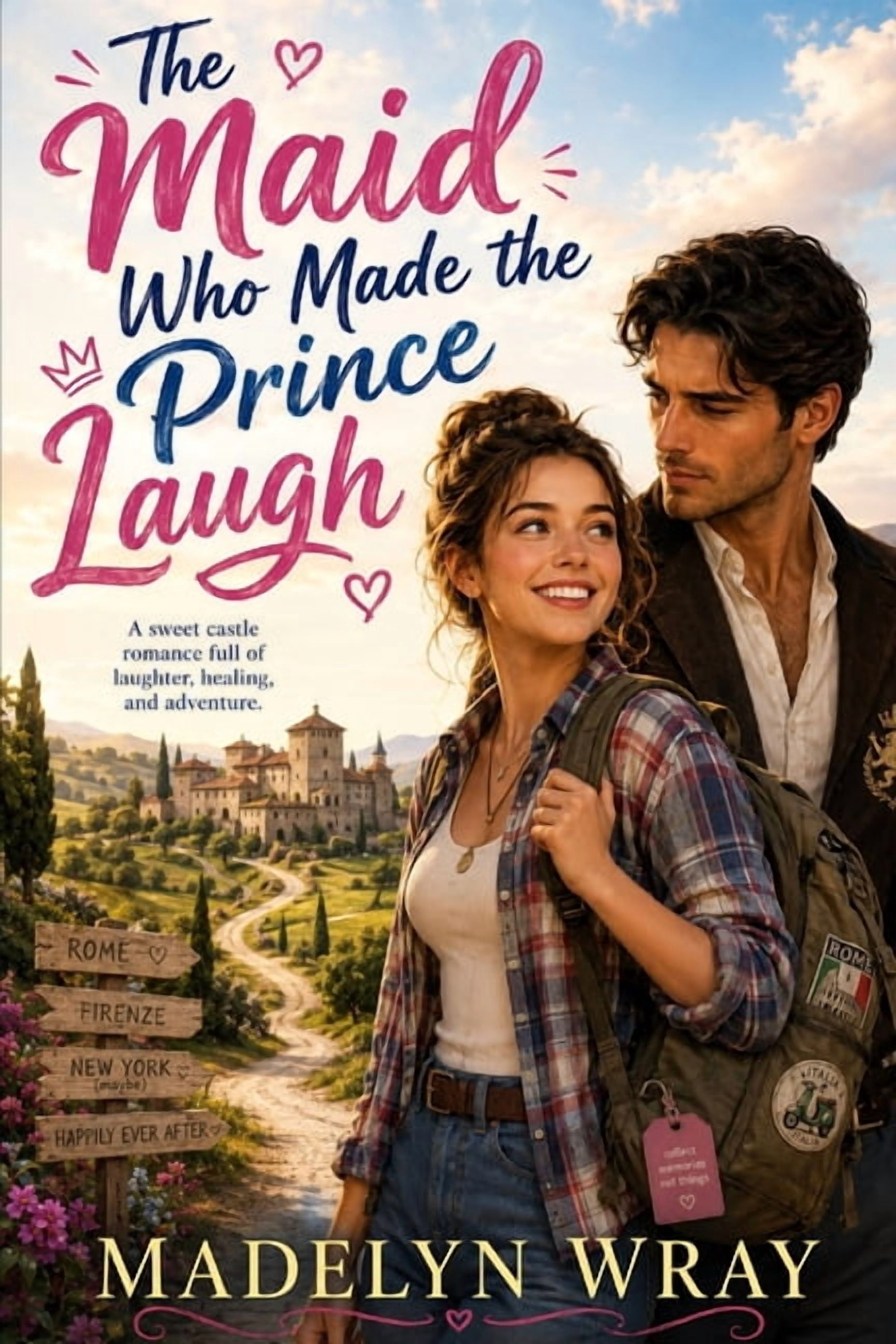 The Maid Who Made the Prince Laugh: A funny, sweet European castle romance about a cheerful American backpacker, a broke, (Paperback)